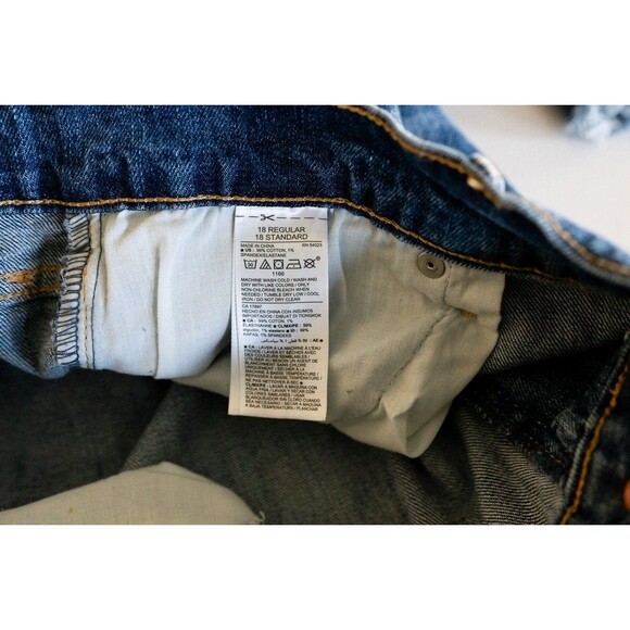 Old Navy Flare Mid-rise Jeans 18 Reg 40/26 Raw hem - Picture 4 of 8